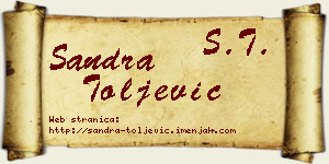 Sandra Toljević vizit kartica